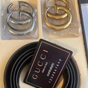 48 leather designer belt never worn